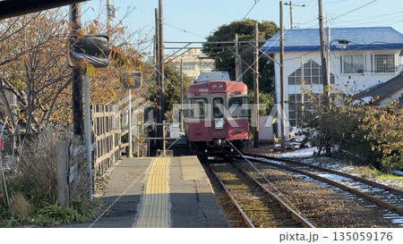 駅に停車する電車 駅に停車する電車 135059176