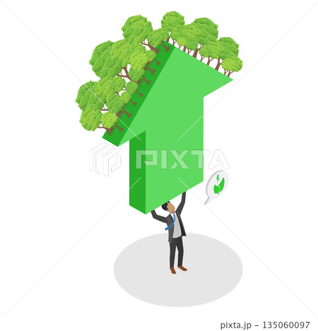 3D Isometric Flat Illustration of Advantages Of Green Circular Economy Sustainability, Efficiency, Prosperity., ESG as Environmental Social and Governance 3D Isometric Flat Illustration of Advantages Of Green Circular Economy Sustainability, Efficiency, Prosperity., ESG as Environmental Social and Governance 135060097
