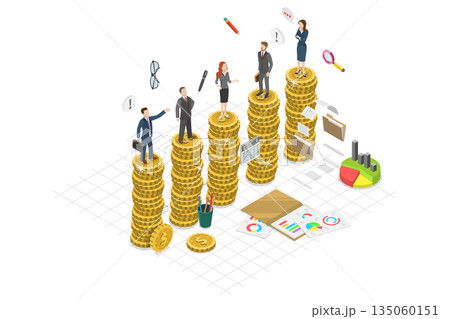 3D Isometric Flat Illustration of Equal Opportunities , Concept of Promoting Gender Equality And Equal Opportunities at Wrokplace 3D Isometric Flat Illustration of Equal Opportunities , Concept of Promoting Gender Equality And Equal Opportunities at Wrokplace 135060151