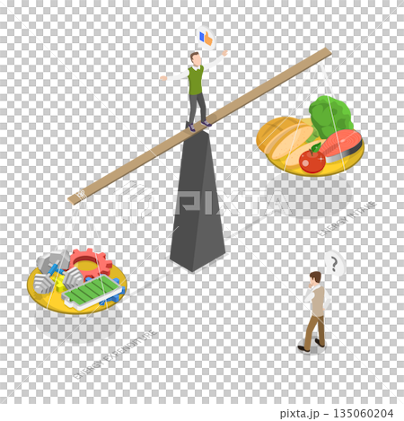 3D Isometric Flat Illustration of Control of Food Intake, Diagram Illustration Of Energy Balance Through Daily Calories Intake And Expenditure 3D Isometric Flat Illustration of Control of Food Intake, Diagram Illustration Of Energy Balance Through Daily Calories Intake And Expenditure 135060204