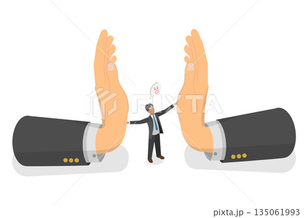 3D Isometric Flat Illustration of Employee Resistance to Job Challenges, Strength, Influence and Authority 3D Isometric Flat Illustration of Employee Resistance to Job Challenges, Strength, Influence and Authority 135061993
