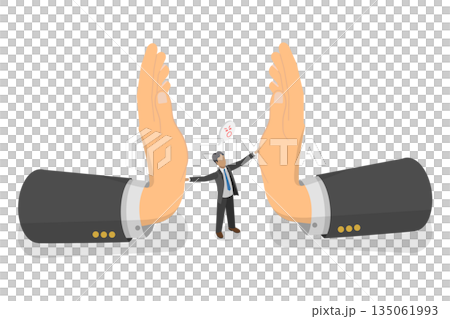 3D Isometric Flat Illustration of Employee Resistance to Job Challenges, Strength, Influence and Authority 3D Isometric Flat Illustration of Employee Resistance to Job Challenges, Strength, Influence and Authority 135061993