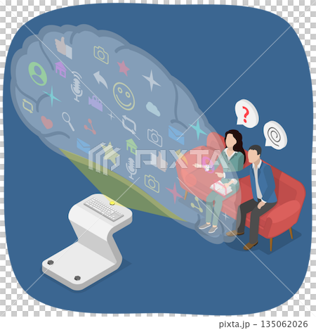 3D Isometric Flat Illustration of Psychotherapy Concept, Talk Therapy For Mental Health Counseling 3D Isometric Flat Illustration of Psychotherapy Concept, Talk Therapy For Mental Health Counseling 135062026