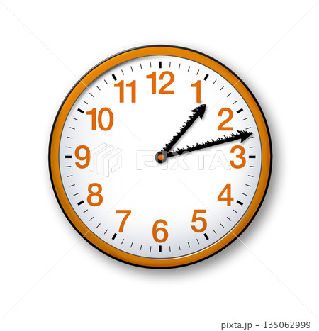 The hands of a clock flutter in the wind. The hands of a clock flutter in the wind. 135062999