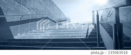 Stone staircase from the underground passage 135063016