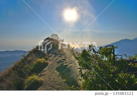 View on Mount Batur on Bali Indonesia View on Mount Batur on Bali Indonesia 135063121