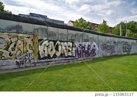 Berlin Wall in the area of the memorial Berlin Wall in the area of the memorial 135063137