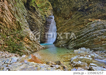 Ujevara E Peshtures waterfalls near the village of Progonat 135063257
