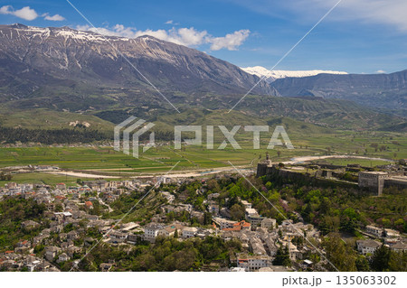 View on the city of Gjirokastra from Resort Kerculla View on the city of Gjirokastra from Resort Kerculla 135063302