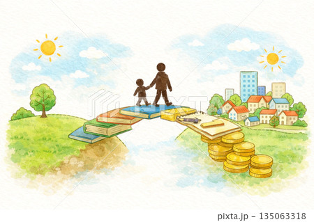 未来へつながる お金の知恵の橋 135063318