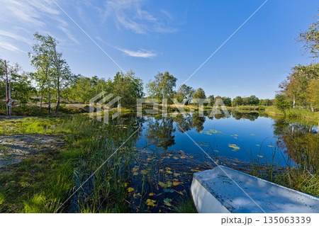 A freshwater lake on the skerry island Asperoe A freshwater lake on the skerry island Asperoe 135063339