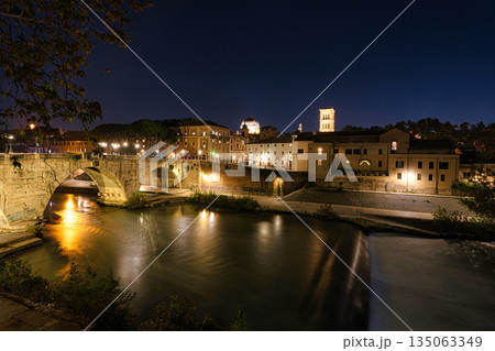 View at the Island in the middle of the Tiber View at the Island in the middle of the Tiber 135063349