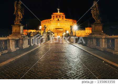Ponte Sant Angelo and Castel Sant Angelo Ponte Sant Angelo and Castel Sant Angelo 135063350