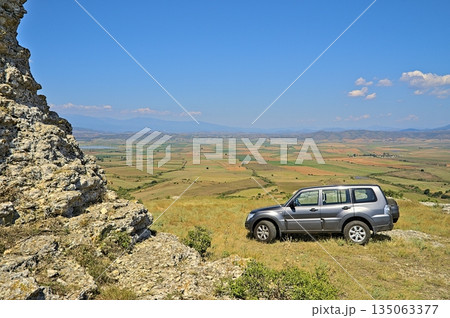 Offroad driving in the area of a hill called Kastro Offroad driving in the area of a hill called Kastro 135063377