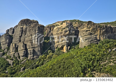 Monastery of Varlaam on a sunny day 135063402