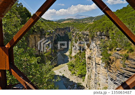 Osumi Canyon in Albania seen from the view points 135063487