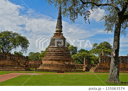 Wat Phra Si Sanphet temple complex in Ayutthaya 135063574