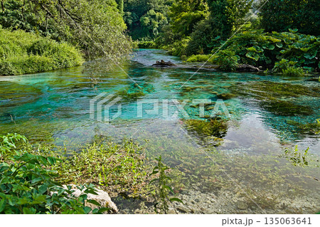 Fresh water spring Blue Eye near Saranda 135063641