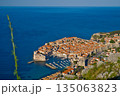 View on Dubrovnik from the lower viewpoint at sunrise 135063823