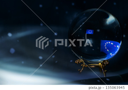 UK Future Prediction Inside Crystal Ball 135063945