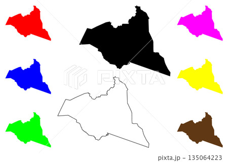 Malungon city (Soccsksargen Region, Republic of the Philippines, ROP) map vector illustration, scribble sketch Malungon map Malungon city (Soccsksargen Region, Republic of the Philippines, ROP) map vector illustration, scribble sketch Malungon map 135064223
