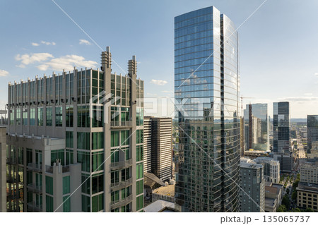 Downtown Nashville skyline with contemporary architecture. USA modern city scene 135065737