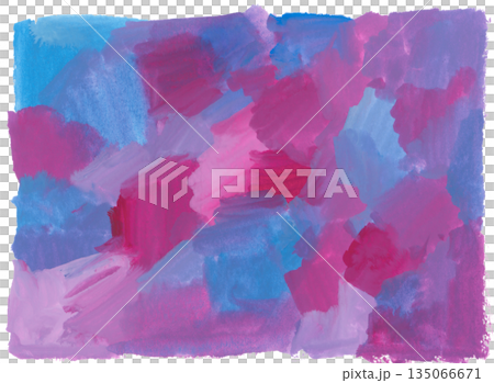 アナログ水彩で描いたマルチカラーの素材 アナログ水彩で描いたマルチカラーの素材 135066671
