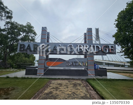 this is sign of Barelang Bridge at Batam City this is sign of Barelang Bridge at Batam City 135070330