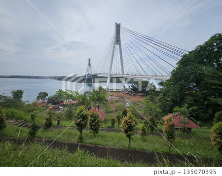 this is Barelang Bridge at Batam City  135070395