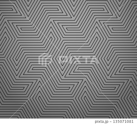 Abstract geometric pattern with stripes, lines. Seamless vector background. Gray and black ornament. Simple lattice graphic design 135071081
