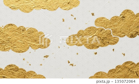 折り鶴とカラフル金平糖の華やかな和風演出 135072064