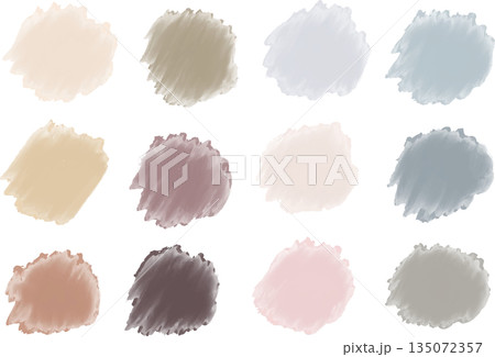 インク　テクスチャー素材セット	 135072357