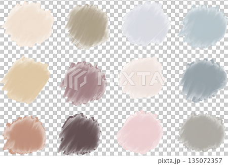 インク　テクスチャー素材セット	 135072357