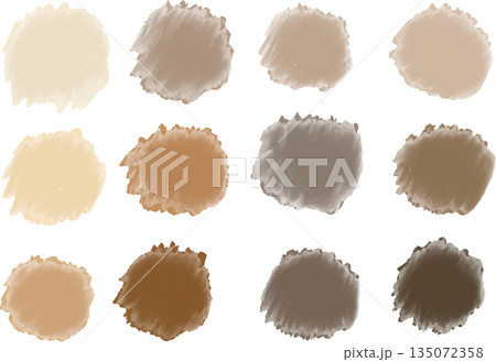 インク テクスチャー素材セット インク テクスチャー素材セット 135072358