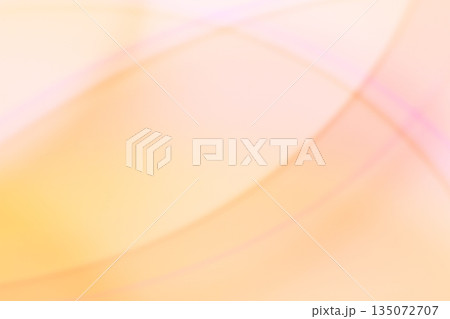 ピンク・オレンジ色系　ゆるやかな曲線の抽象的背景　半透明感 135072707