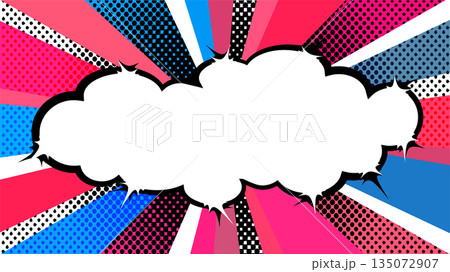 春　スクリーントーン　網点　ピンク　背景 135072907