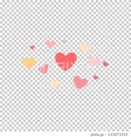 情人節溫柔心形設計布料 135073355