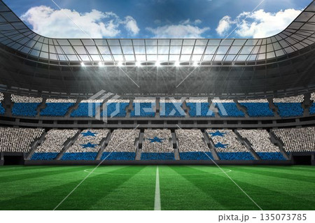 Stadium full of honduras football fans Stadium full of honduras football fans 135073785