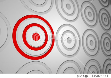 Red and grey target pattern Red and grey target pattern 135073841