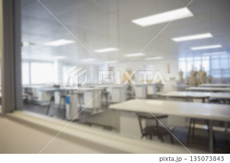 Defocused image of fashion studio 135073843