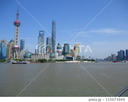 中国 上海 ジオラマ風 中国 上海 ジオラマ風 135073949