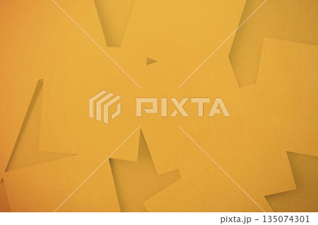 Digitally generated orange paper strewn 135074301