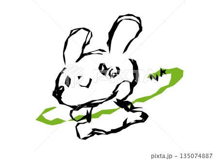走るうさぎ 135074887