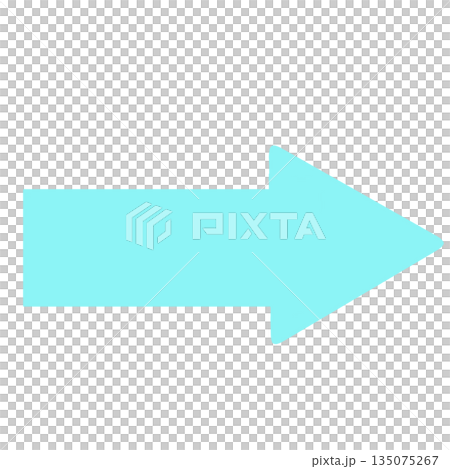 簡單的藍色箭頭插圖 135075267