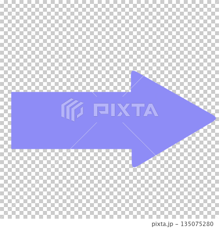 シンプルな矢印 135075280