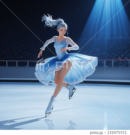 女子フィギュアスケート(アクセル初動) 女子フィギュアスケート(アクセル初動) 135075551