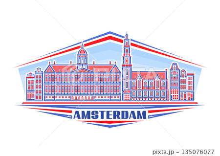 Vector illustration of Amsterdam Vector illustration of Amsterdam 135076077