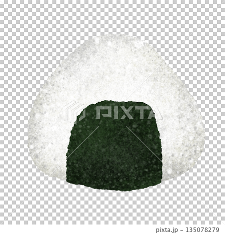 可愛的飯糰手繪插畫素材 135078279