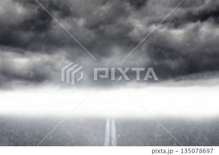 Digital composite image of stormy clouds 135078697