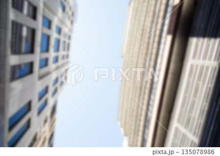 Directly below shot of buildings Directly below shot of buildings 135078986